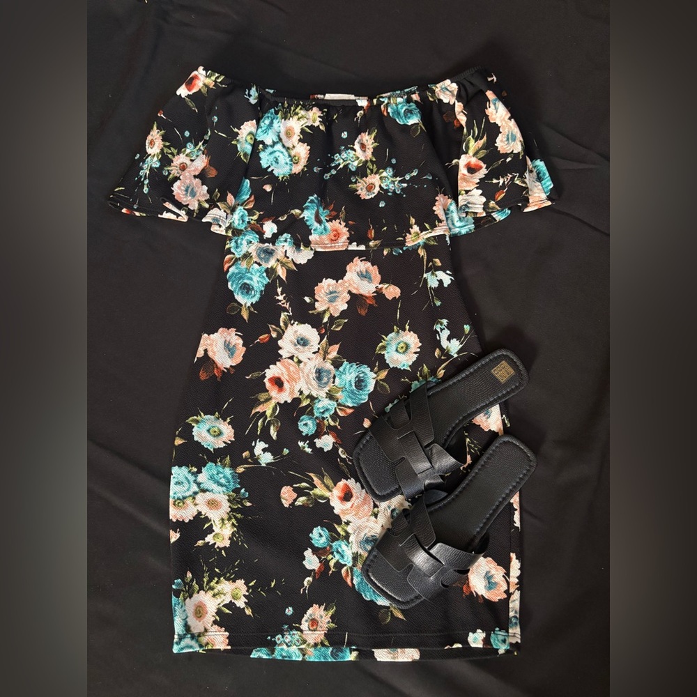 Floral Off-Shoulder Dress